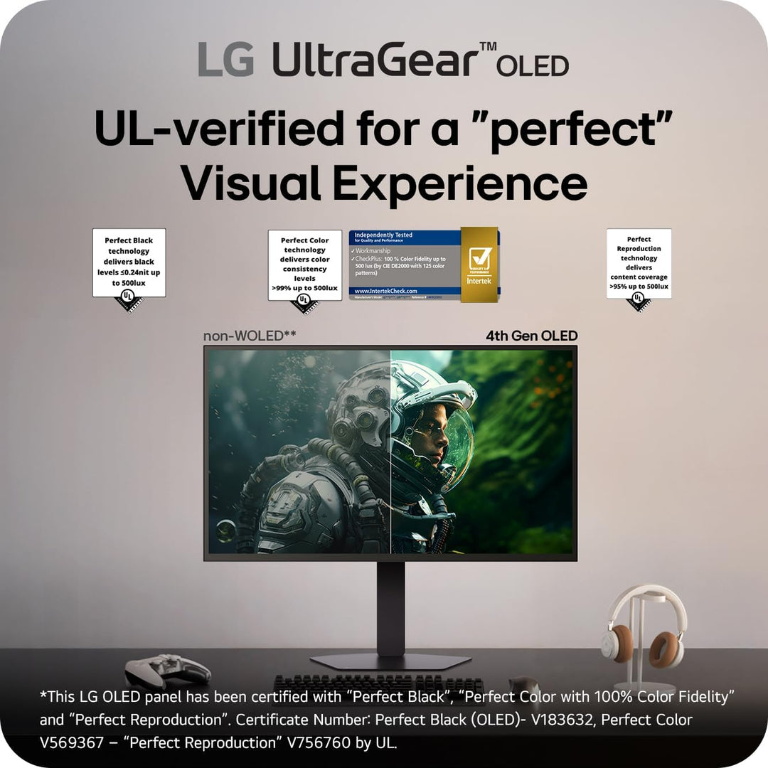 LG 27GX790B-B 27" Ultragear QHD (3440 x 1440) Monitor OLED para...