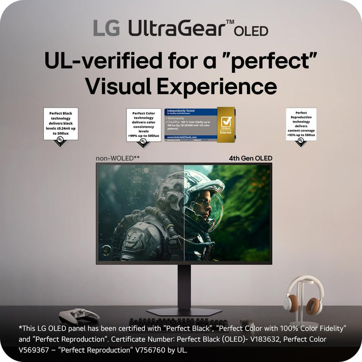 LG 27GX790B-B 27" Ultragear QHD (3440 x 1440) Monitor OLED para...