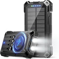 jskei Power Bank - Cargador portátil solar de 49800 mAh, carga inal...