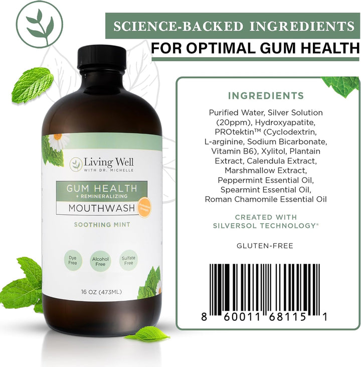 Enjuague bucal remineralizante + para la salud de las encías Living...