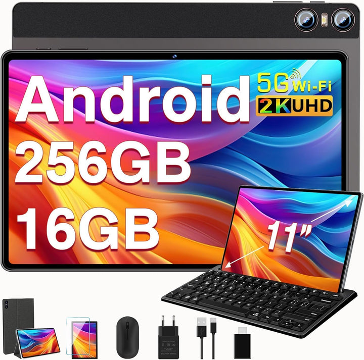 SEBBE 2026 Tablet 11 Pulgadas Android, Pantalla AI Géminis 2K, 16GB...