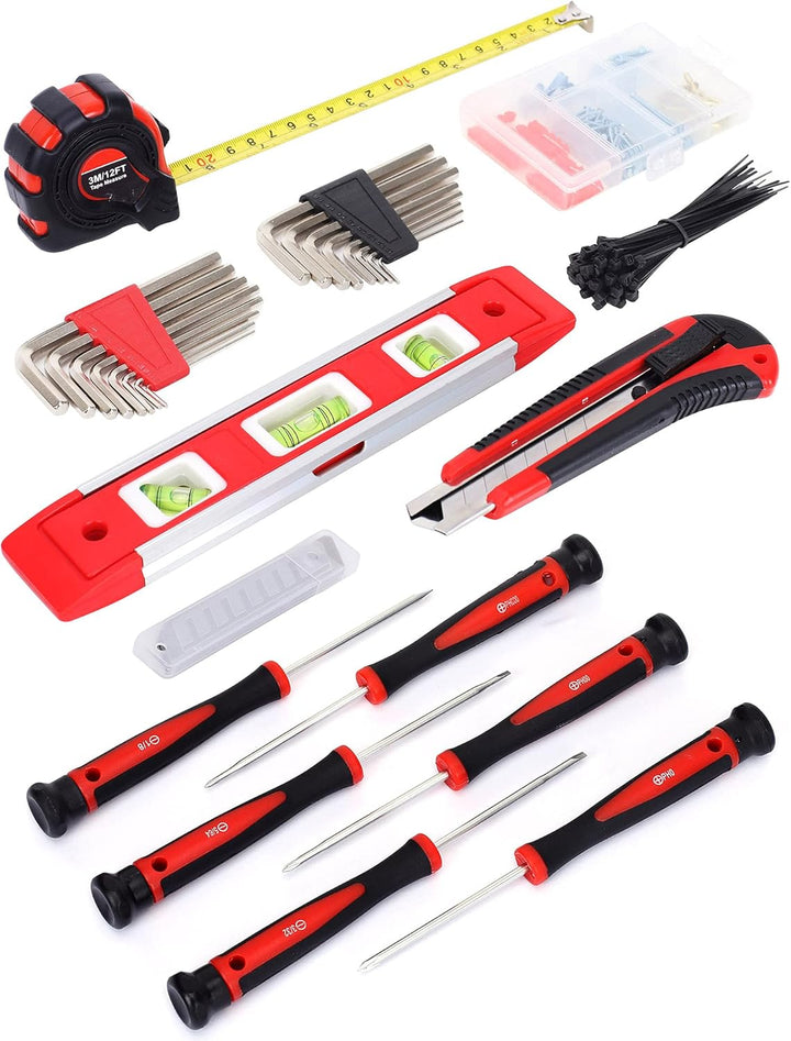 FASTPRO Juego de herramientas de reparación del hogar de 215 piezas...