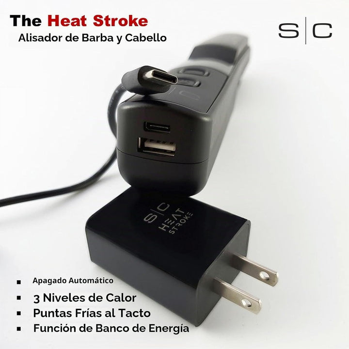 StyleCraft Heat Stroke - Plancha inalámbrica para barba y peinado |...