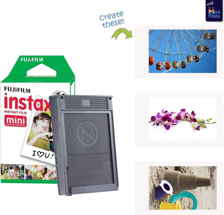 Cámara instantánea Fujifilm Instax Mini 12 color rosa florecido + e...