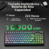 Aula F98Pro V3 - Teclado mecánico inalámbrico con pantalla y perill...