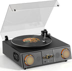 Tocadiscos de vinilo, 4 altavoces y luces ámbar