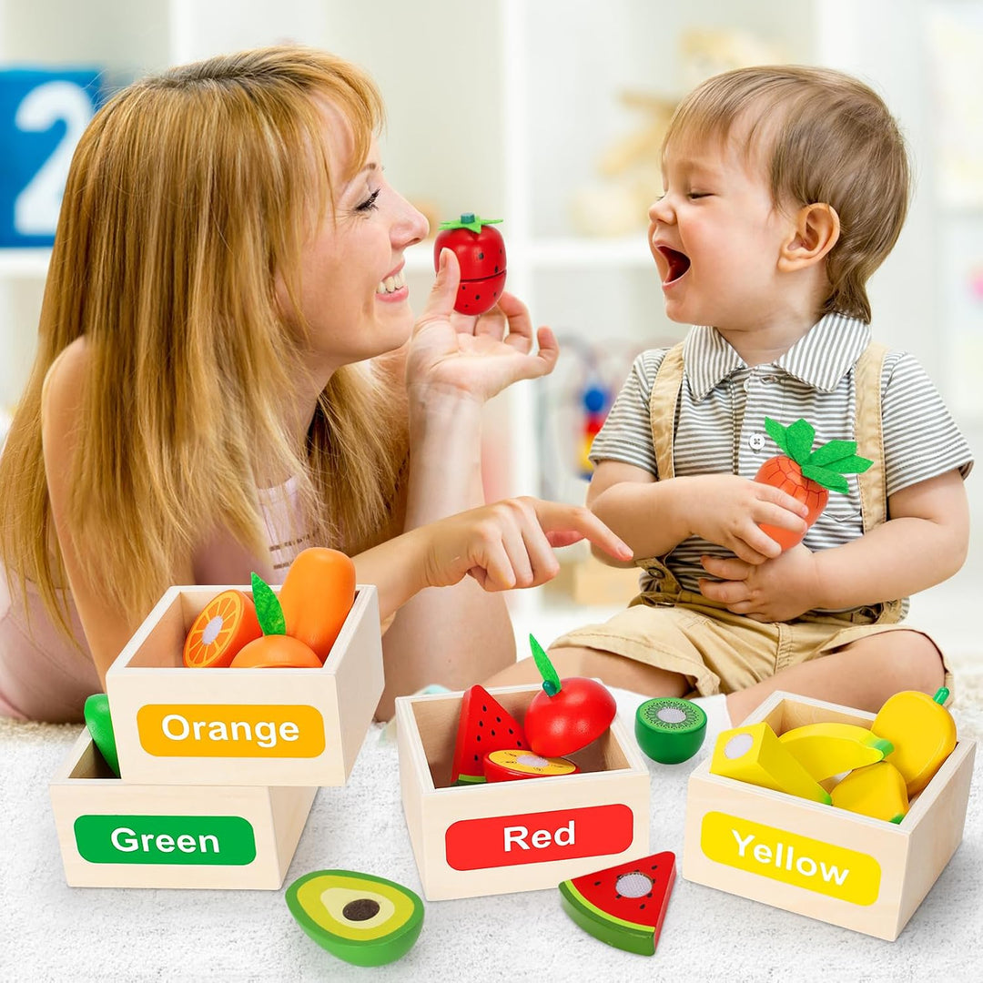 TooyBing Juego de juguetes de madera para la cocina de los niños, 3...
