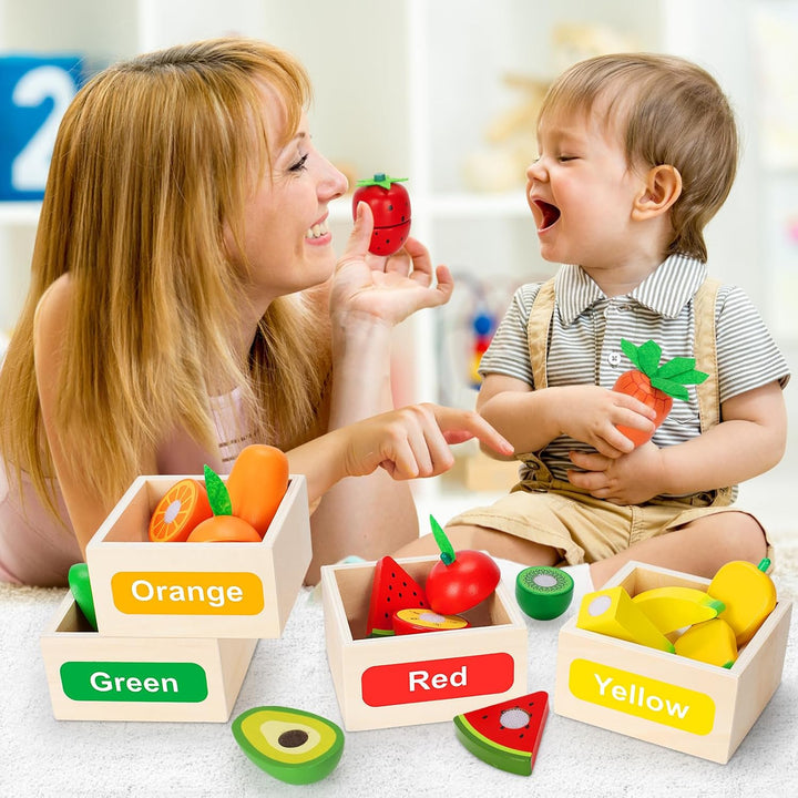 TooyBing Juego de juguetes de madera para la cocina de los niños, 3...