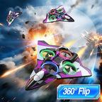 Avión de espuma Rc Planes con luces LED, avión de control remoto, avión de combate para niños y adultos de 8 a 16 años, 360 °F, rollo de acrobacias, drones para niños de 8 a 12 años, regalos