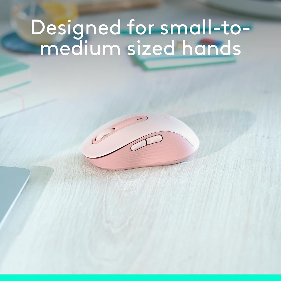 Logitech Ratón inalámbrico Signature M650 - para manos pequeñas, ba...