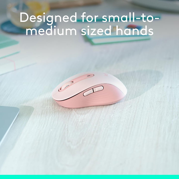 Logitech Ratón inalámbrico Signature M650 - para manos pequeñas, ba...
