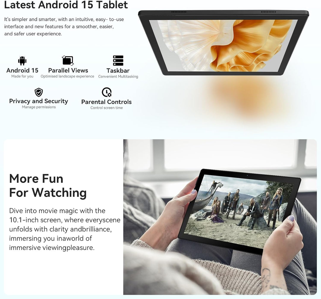 Hakaug Tablet Android de 10 pulgadas, Procesador Octa-Core, 24 GB R...