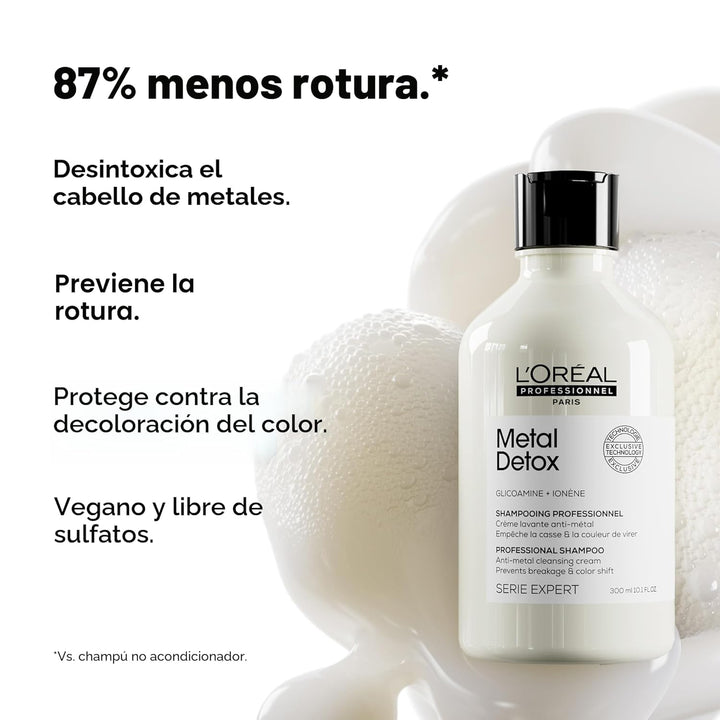 L'Oréal Professionnel Paris Metal Detox Shampoo - Sulfate-Free...