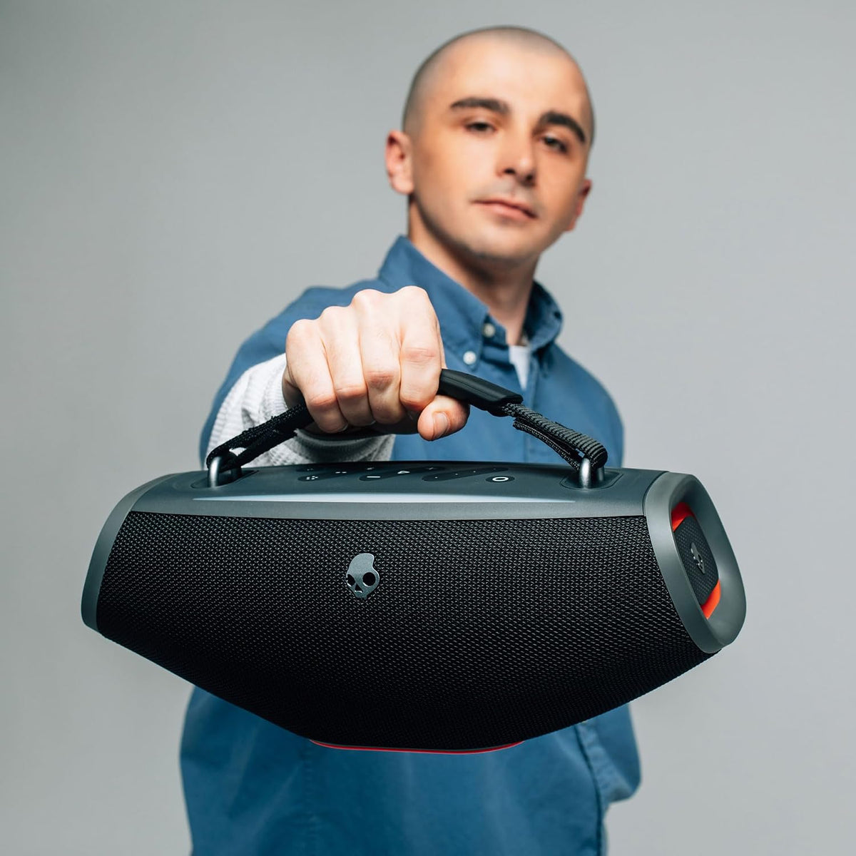 Skullcandy Barrel Mini Altavoz Bluetooth Portátil, IPX7, Batería de 12 horas
