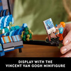 LEGO Ideas Vincent Van Gogh The Starry Night - Juego de construcción para adultos, mayores de 18 años - Decoración artística de pared para el hogar bellamente detallada - Regalo para hombres y mujeres
