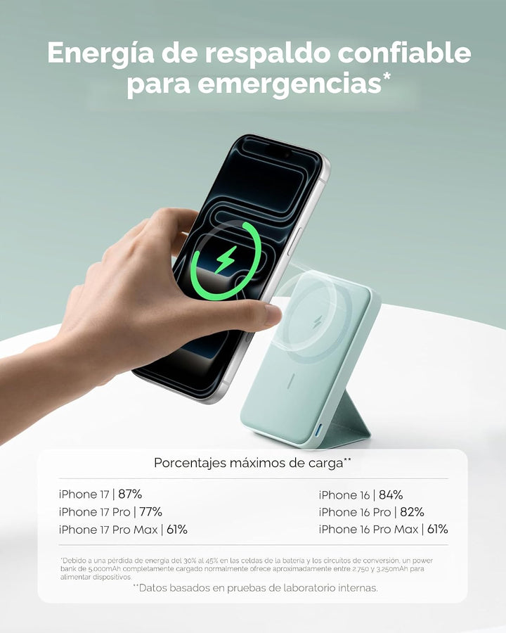Anker 622 Batería magnética (MagGo), cargador portátil inalámbrico...