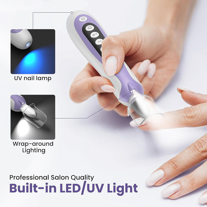 Taladro de uñas, lima de uñas eléctrica y lima de uñas inalámbrica...