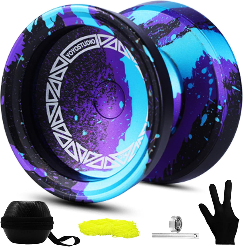 YOYOSTUDIO Yoyo profesional D24, truco de giro de dedo Yoyo para niños de 8