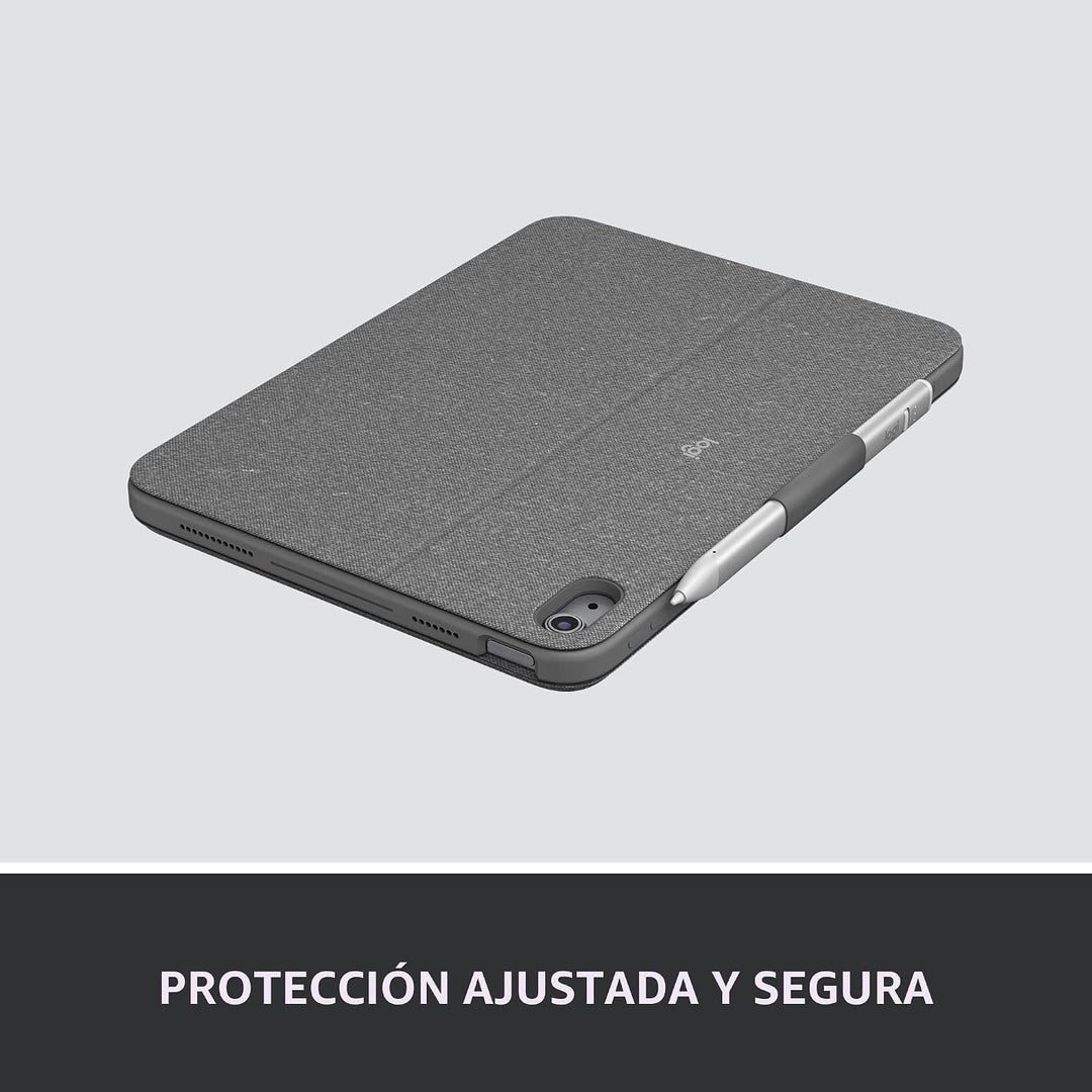 Logitech Combo Touch Funda para iPad de 10ª generación, teclado des...