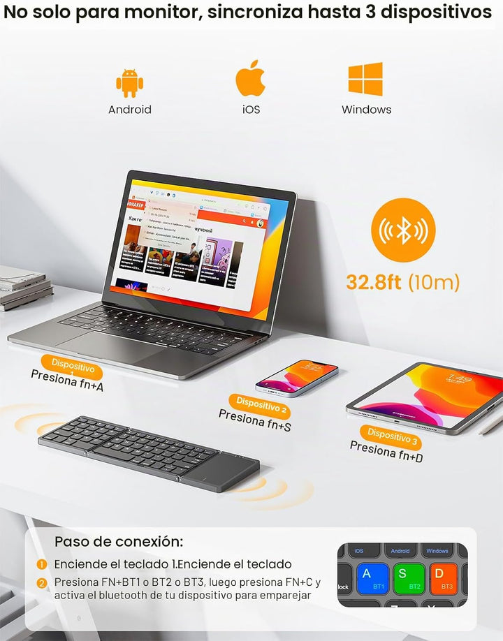 UPERFECT Monitor portátil con pantalla táctil de 15.6 pulgadas, mon...