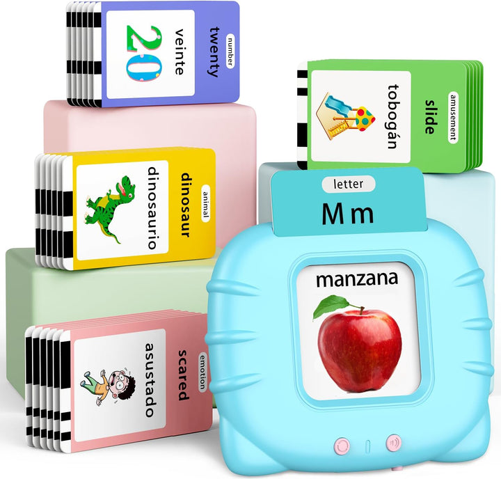 Eaever 580 tarjetas flash parlantes de palabras de vista de Pre-K c...