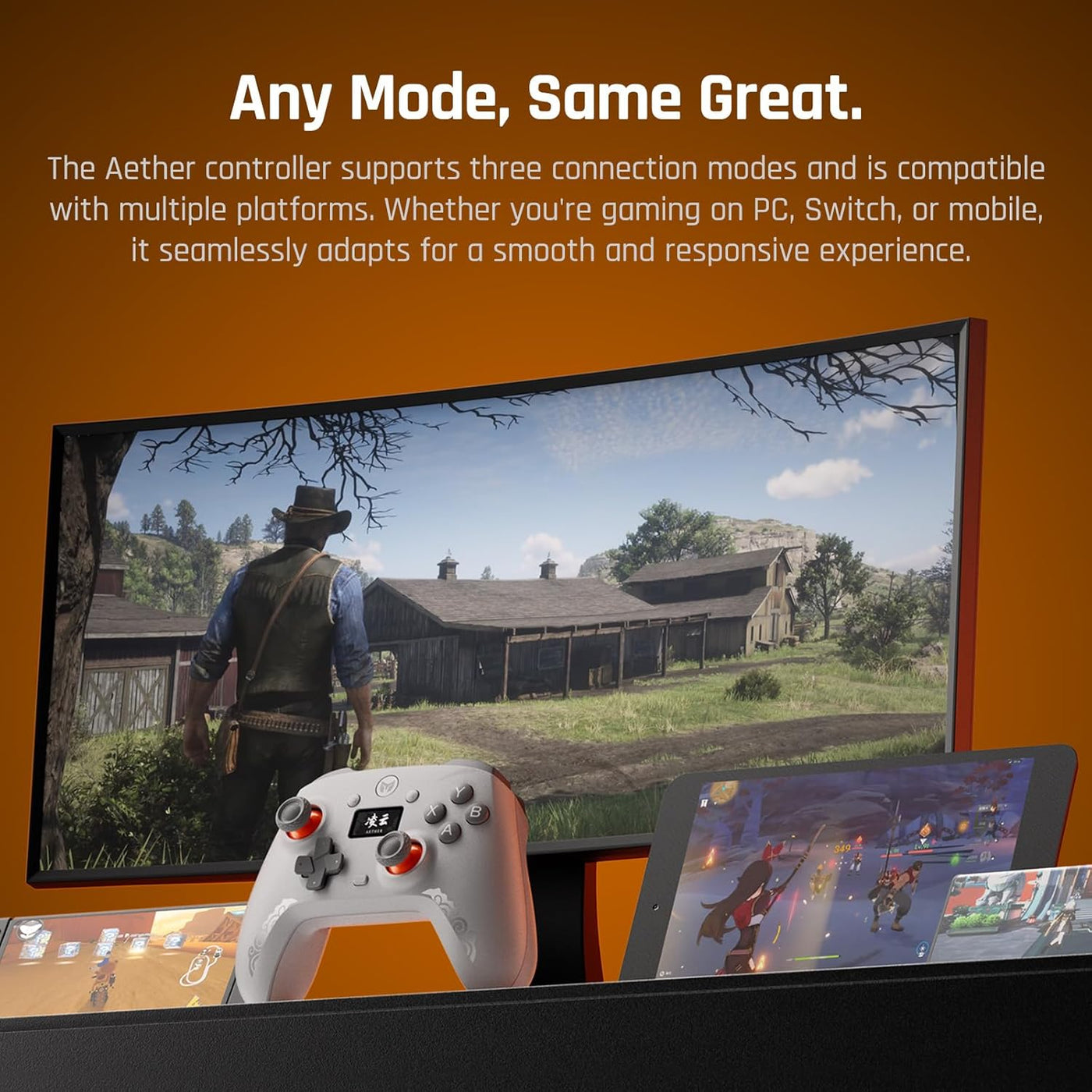 BIGBIG WON Wireless Gaming Controller with LCD Display \u2013 Hall...