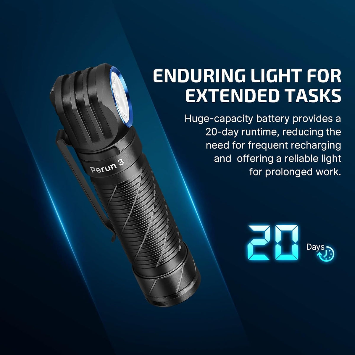 OLIGHT Perun 3 - Linterna frontal recargable, luz roja, impermeable