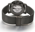 BERNY Reloj Automático Clásico para Hombre, Mecánico, Automático, Correa de Acero Inoxidable, Movimiento MIYOTA 8215, Resistente al Agua 5ATM, Esfera Completa Luminosa, Vidrio de Zafiro, Relojes de