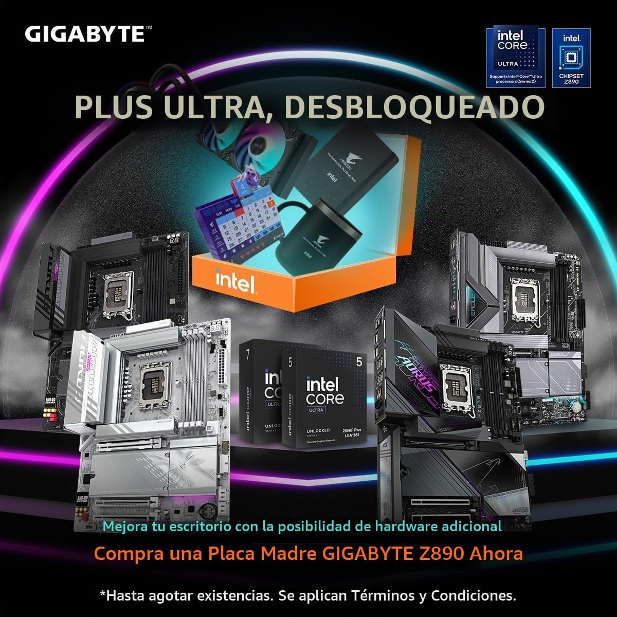 GIGABYTE Z890 AORUS Elite Duo X Intel LGA 1851 ATX placa base, sopo...