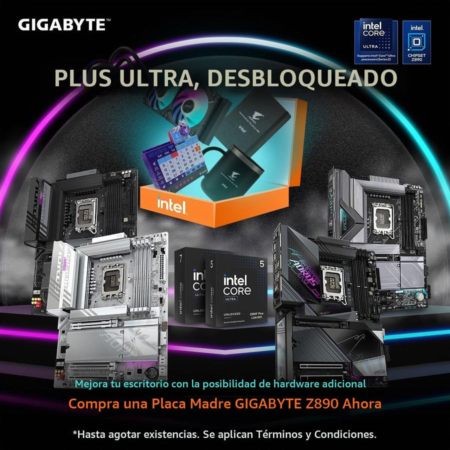 GIGABYTE Z890 AORUS Elite Duo X Intel LGA 1851 ATX placa base, sopo...