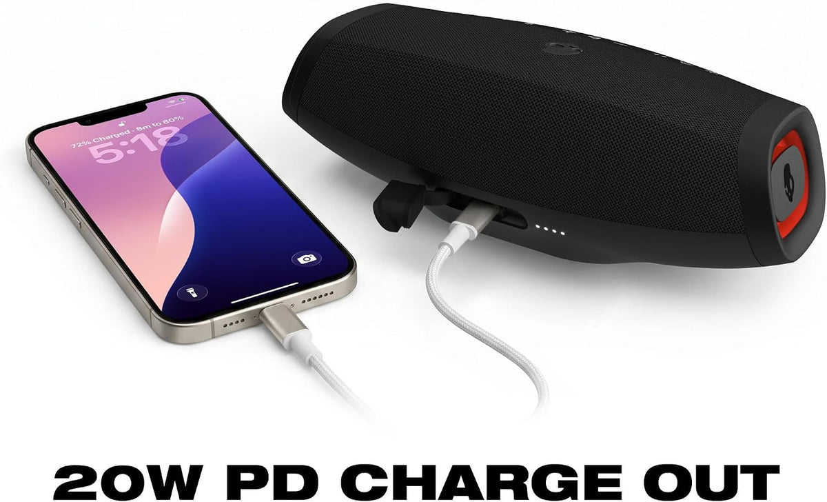 Skullcandy Barrel Micro Altavoz Bluetooth portátil, IPX7, batería de 24