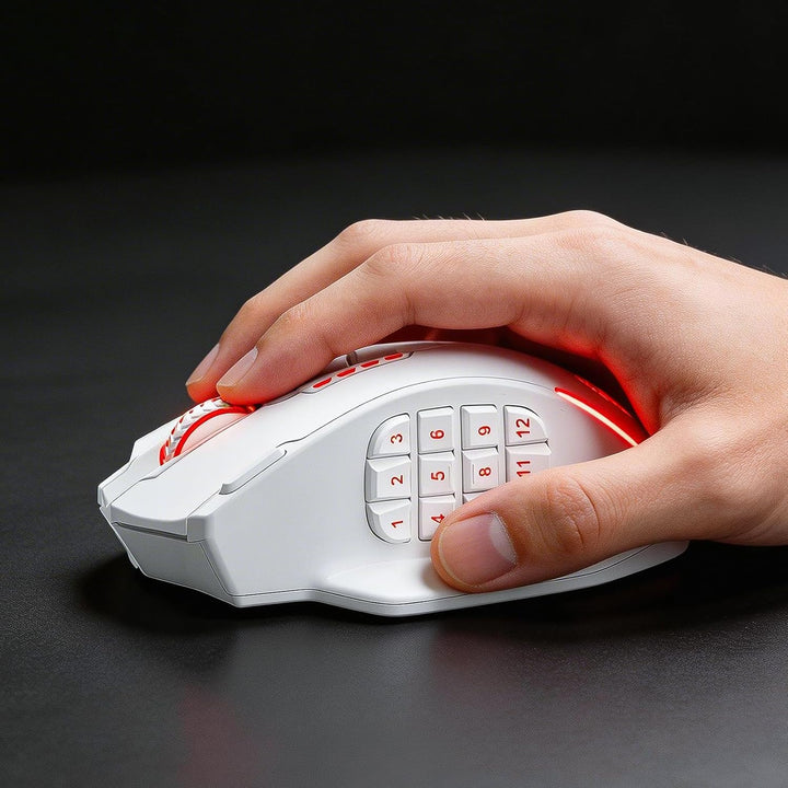 Redragon M913 MAX Mouse inalámbrico para juegos, 26000 DPI MMO rató...