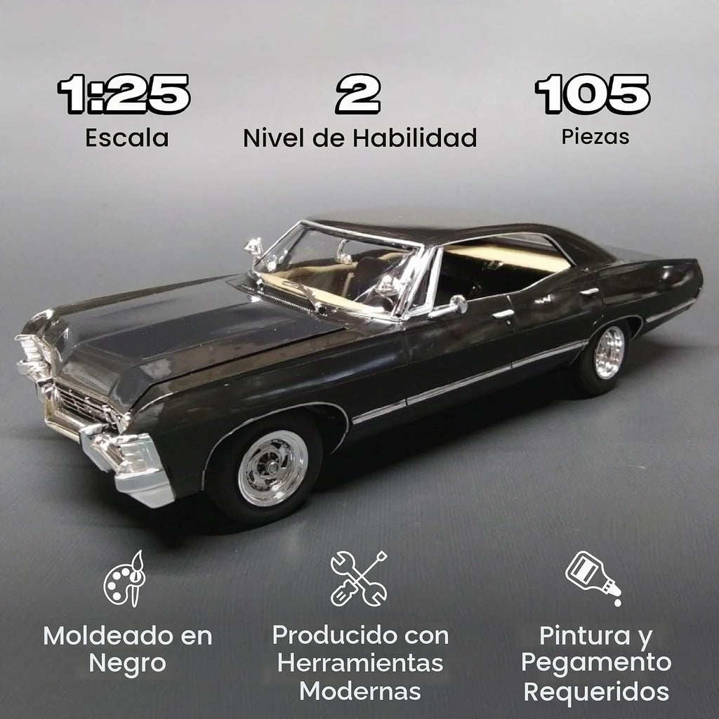 AMT - Kit de modelo del 1967 Chevy Impala de 4 puertas Supernatural, escala 1:25