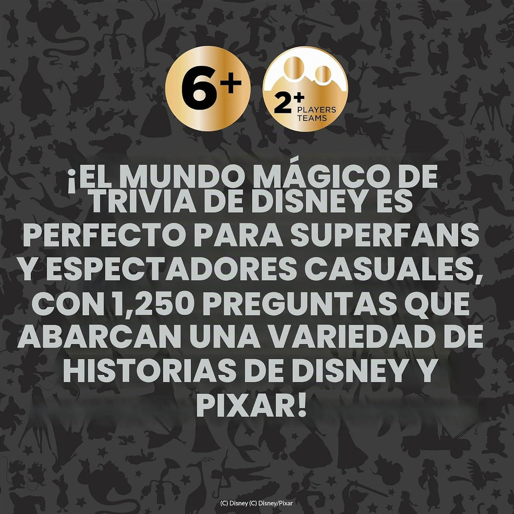 Disney Trivia Board Games para Family Night, Travel Games, Strategy Game, 6+