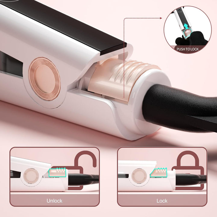 K&amp;K - Plancha plana para cabello lacio de 2.25 pulgadas, para t...