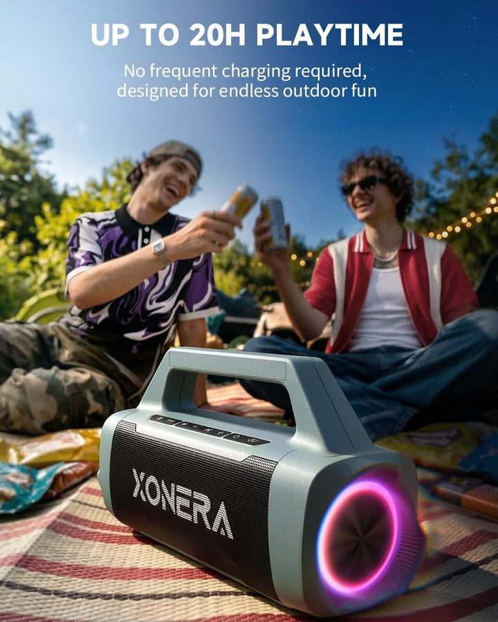 Xonera Altavoces Bluetooth inalámbricos, 80 W pico alto altavoz par...