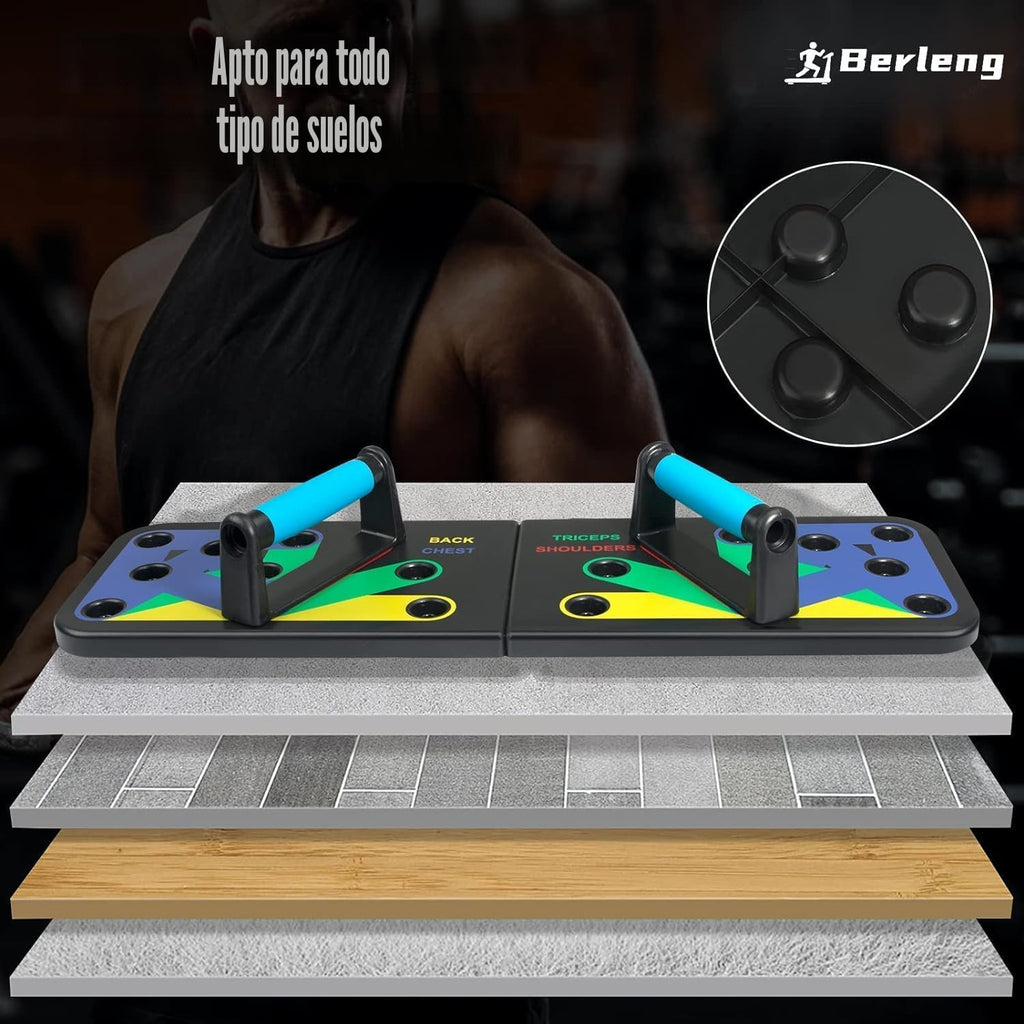 Tabla de Flexiones, Tabla de Flexiones Plegable para Hombre, Barra de Flexiones Portátil 30 en 1