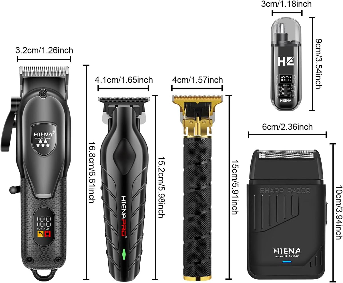 Cortadora de pelo inalámbrica para hombres, kit de corte de pelo y...
