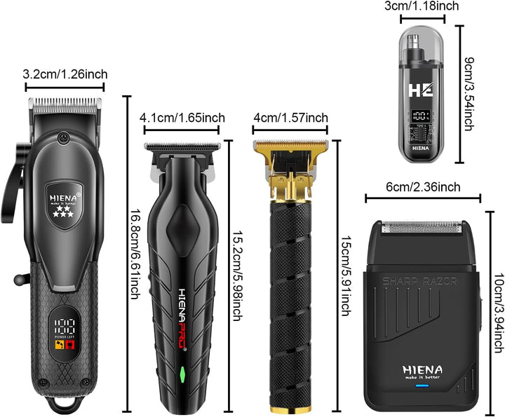 Cortadora de pelo inalámbrica para hombres, kit de corte de pelo y...