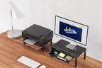 Zimilar Paquete de 2 soportes elevadores para monitor con cajón, 3 alturas