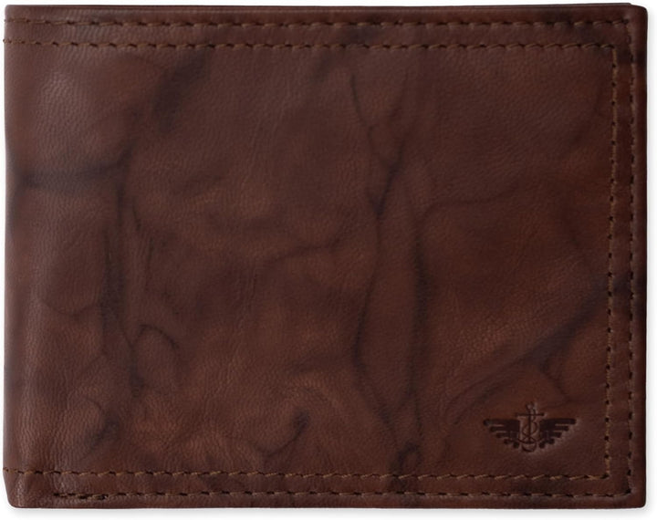 Dockers Mens piel Capacidad extra Slimfold Bifold Wallet