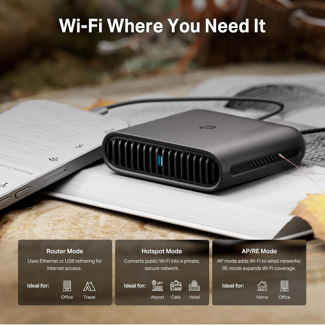 TP-Link Router de viaje Wi-Fi 6 AX3000 de doble banda TL-WR3002X |...