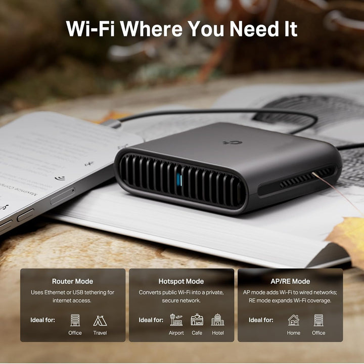 TP-Link Router de viaje Wi-Fi 6 AX3000 de doble banda TL-WR3002X |...