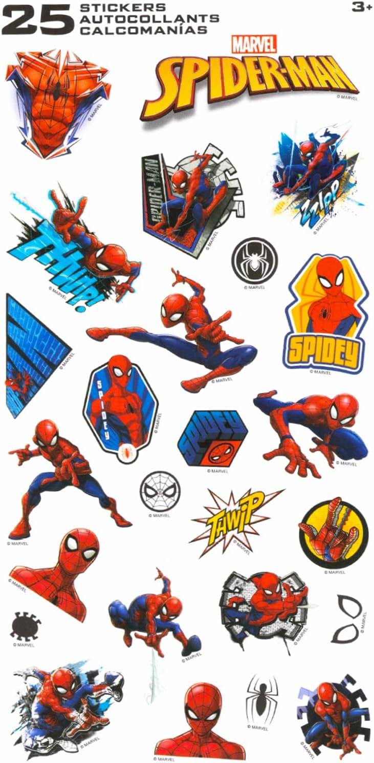 UNO Marvel y DC Cards Set - Bundle con Batman y Spiderman UNO Cards para Kids Plus Stickers, más | Batman y Spiderman Activities para Kids, Family Game Night