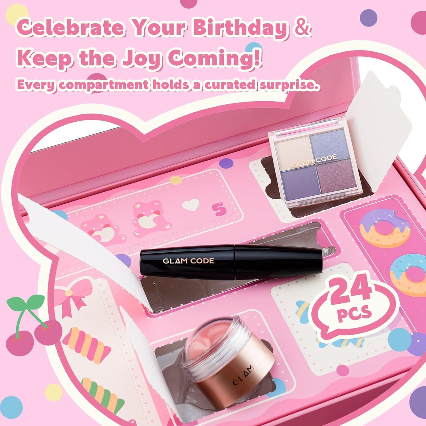 Glam Code Calendario de Adviento de maquillaje de 24 días 2025, jue...