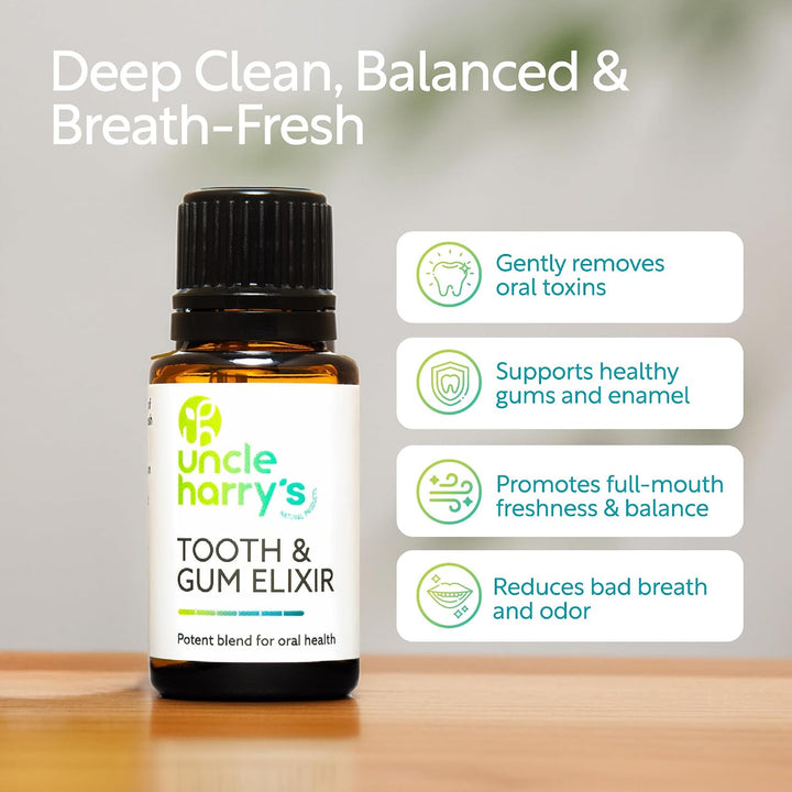 Uncle Harry's Elixir de aromaterapia para dientes y encías | En...