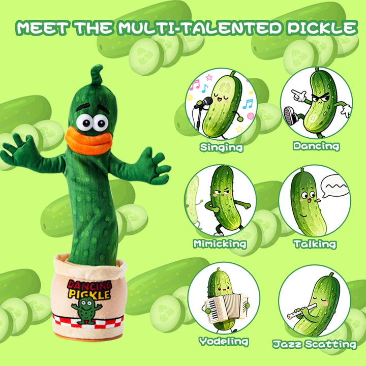 Juguete de pepinillo que habla bailando para bebés