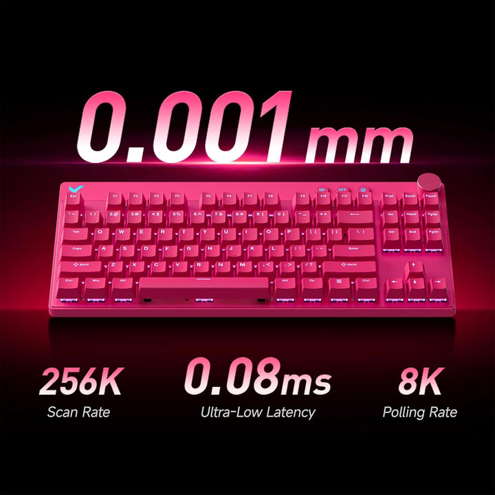 MCHOSE Mix 87 TKL Wired Gaming Keyboard Magnetic Switch Hall Effect...