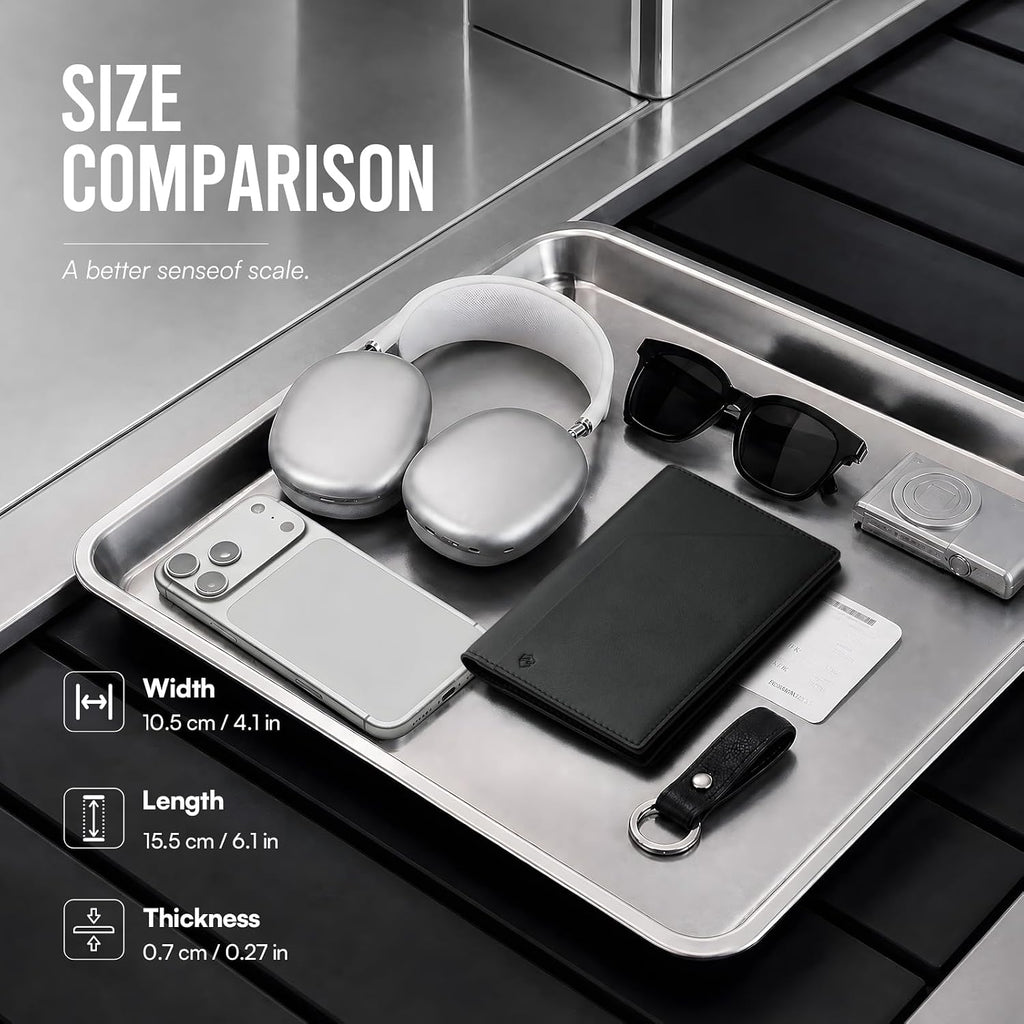YESIIW Soporte de cuero para pasaporte, cartera de pasaporte de viaje con bloqueo RFID, ranura magnética para tarjeta de embarque YKK con cremallera delgada para viajes de negocios y vacaciones, Negro