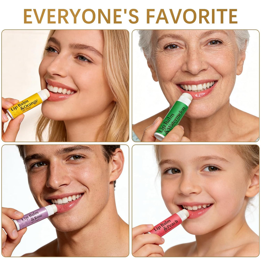RBUGR 250 Piezas Bálsamo Labial a Granel, 12 Bálsamos Labiales Natu...